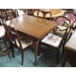 A mahogany sideboard, 95cm high x 143cm wide dining table and four chairs (6) Condition Report: