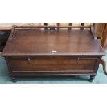 A carved mahogany chest (def) Condition Report: Available upon request