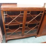 A mahogany astragal glazed cabinet, 109cm high x 104cm wide x 28cm deep Condition Report: