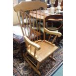 A modern rocking chair and a trolley (2) Condition Report: Available upon request