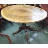 A Victorian mahogany oval tilt top breakfast table Condition Report: Available upon request
