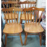 Four kitchen chairs (4) Condition Report: Available upon request