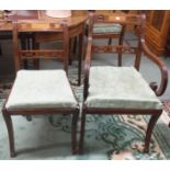 A set of mahogany Regency style dining chairs (two carvers and six chairs) (8) Condition Report: