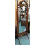 A mahogany cheval mirror Condition Report: Available upon request