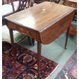 An inlaid mahogany Pembroke table (def) Condition Report: Available upon request