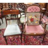 A Regency carved dining chair and a carved armchair (2) Condition Report: Available upon request