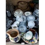 A Susie Cooper dinner service, Japanese teawares, a pottery jug etc Condition Report: Not