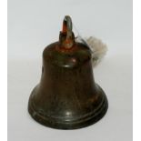 A cast bell, 19cm high Condition Report: Available upon request