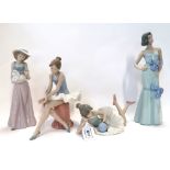 Two Nao figures of ballerinas and two other Nao figures Condition Report: Available upon request