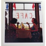 JACK VETTRIANO OBE Cafe Days, 192 of 350, signed, print, 50 x 42cm Condition Report: Available