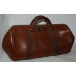 A leather Gladstone bag, 44cm wide Condition Report: Available upon request
