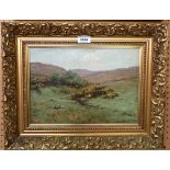 THOMAS HOPE MCKAY Sheep before gorse, signed, oil on canvas, 26 x 36cm Condition Report: Available