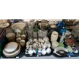 Assorted Denby tablewares, crystal, ceramics vases, model of a car etc Condition Report: Not