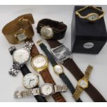 A retro Zenith watch, vintage Uno watch, Seiko Seahorse watch and a collection of other watches