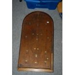 A miscellaneous lot including, vintage bagatelle board, lacquer album, gas burner, fish board etc