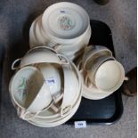Susie Cooper tablewares including soup coupes, plates etc Condition Report: Not available for this
