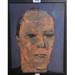 DOUGIE THOMSON Portrait head, signed, oil on board, 38 x 29cm and another two (3) Condition