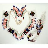 Two First Nation beadwork necklaces Condition Report: Not available for this lot