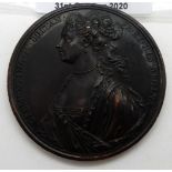 A Jacobite bronze Princess Clementina escape from Innsbruck medallion, 48cm diameter Condition