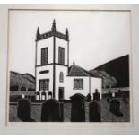 MICHAEL MOULDER Cairndow, signed, linocut, 2 of 20, 30 x 32cm Condition Report: Available upon