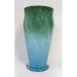 A mottled blue and green glass vase with smooth pontil, 25.5cm high Condition Report: