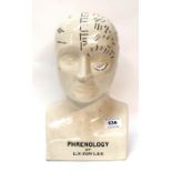 A pottery phrenology head after Fowler Condition Report: Available upon request