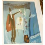 MARY GALLAGHER Magician, signed, gouache, dated, (19)78, 59 x 41cm Condition Report: Available