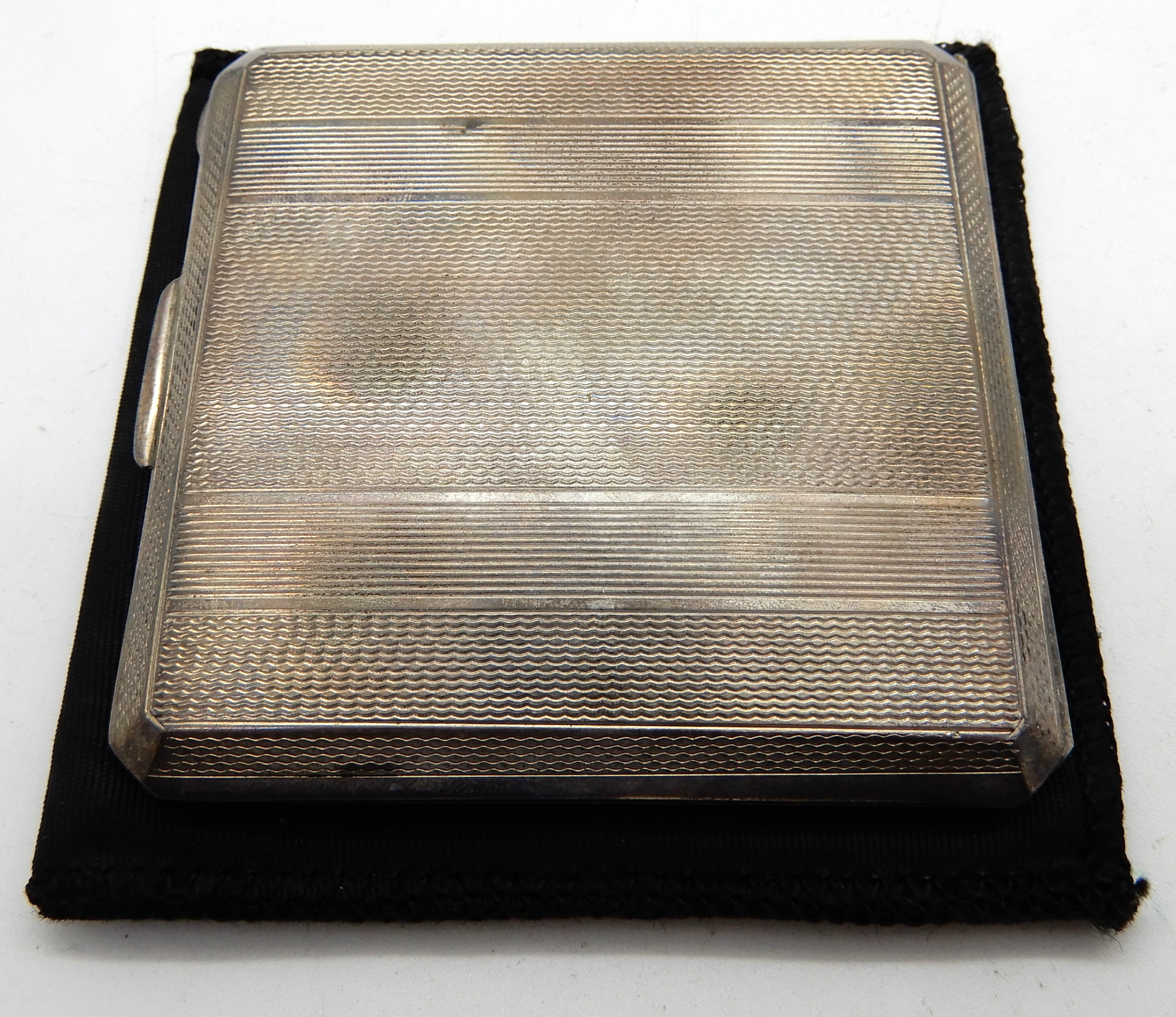 A silver cigarette case, 92gms Condition Report: Available upon request - Image 4 of 4