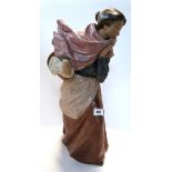A large Nao figure of a girl wrapped in a scarf Condition Report: Available upon request