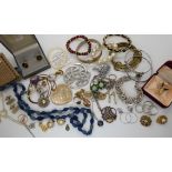 A pair of Dunhill cufflinks, a hummingbird brooch and other items Condition Report: Not available