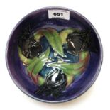 *WITHDRAW* A Moorcroft Black Tulip pattern bowl, 16cm diameter Condition Report: Available upon