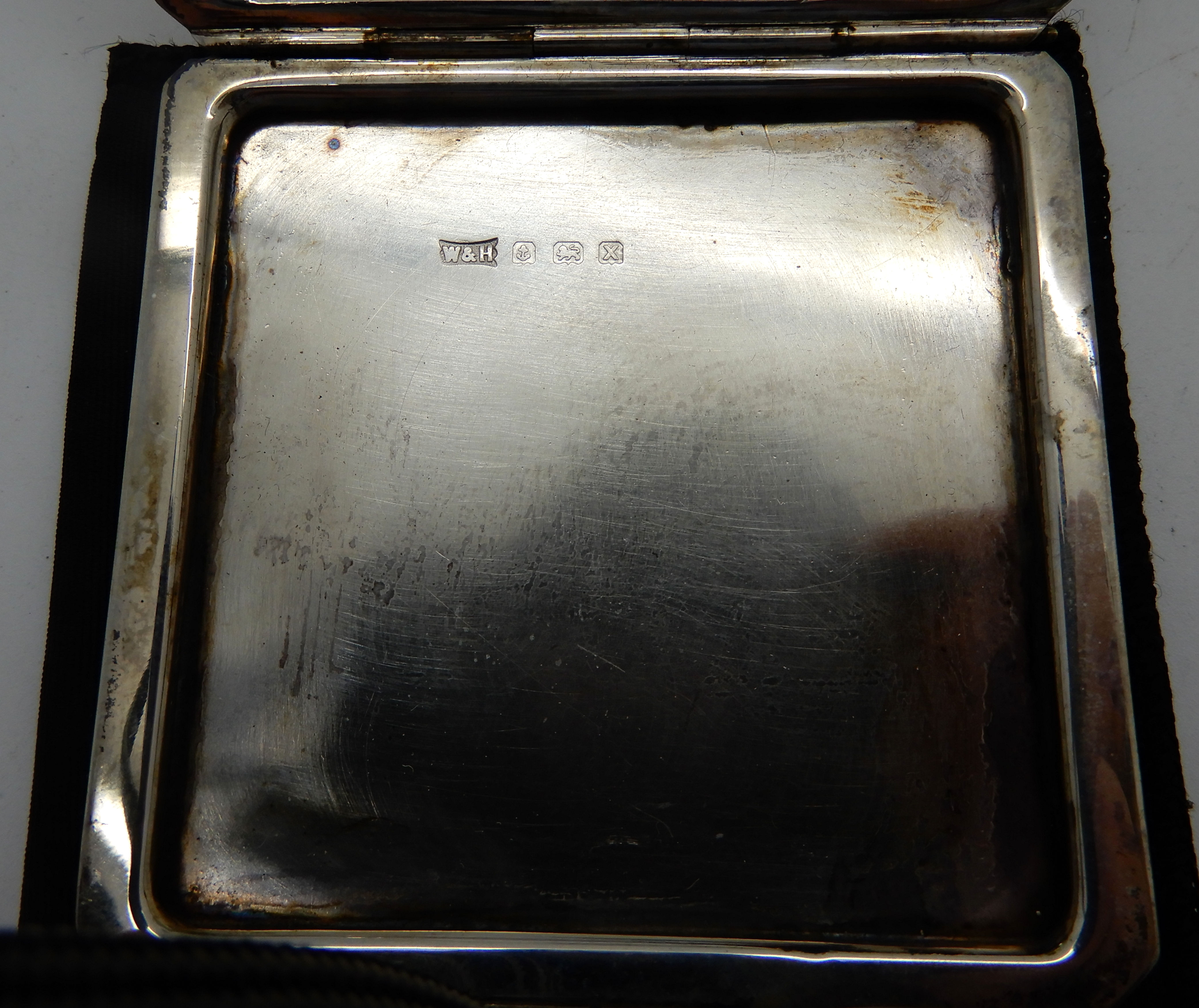 A silver cigarette case, 92gms Condition Report: Available upon request - Image 2 of 4