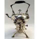 A WMF EPNS Arts & Crafts spirit kettle on stand Condition Report: Available upon request