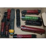 A collection of various locomotives and tenders, coaches, wagon etc and Japanese tin plate