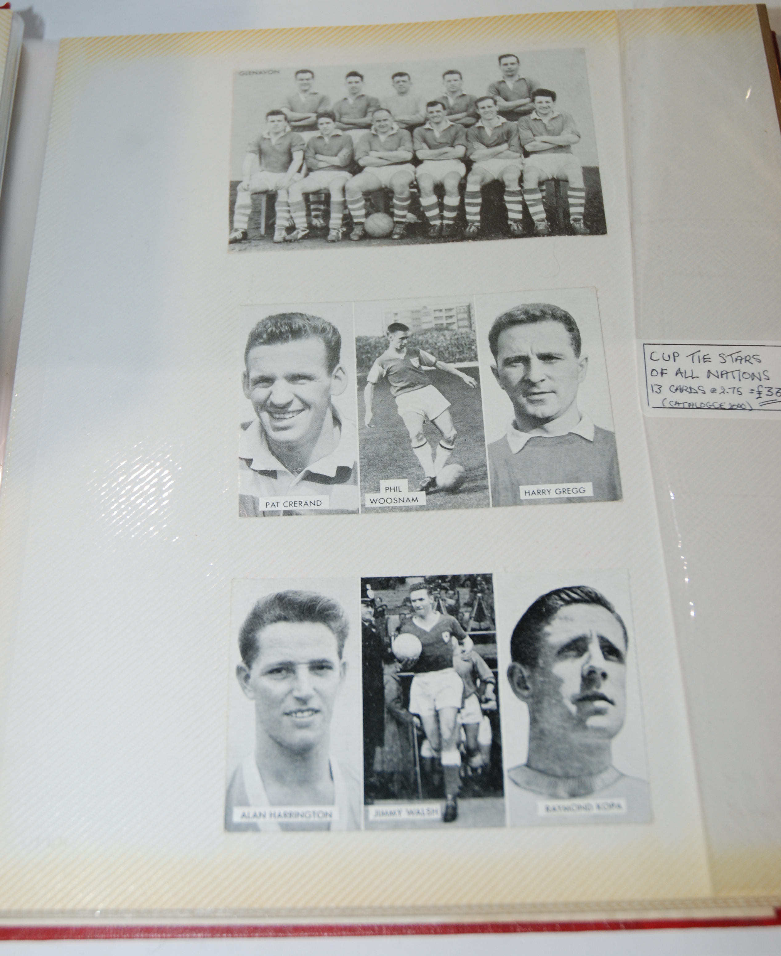 An album of various cards and postcards including Cup Tie Stars, Famous Teams in Football History, - Image 3 of 5