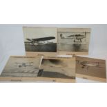 Five various vintage aircraft photographs (5) Condition Report: Available upon request