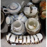 Assorted teawares including Royal Albert and Grosvenor Condition Report: Not available for this lot