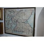 An early map South part of Scotland, 37 x 44cm and three other maps (4) Condition Report: