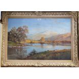 WILLIAM MCGREGOR Autumnal landscape, signed, oil on canvas, 50 x 75cm Condition Report: Available