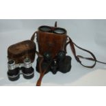 Three pairs of vintage binoculars, Union flag etc Condition Report: Available upon request