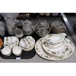 A lot comprising Royal Doulton Larchmont tableware, including tea and coffee set Condition Report: