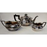 A three piece EP tea service Condition Report: Available upon request
