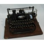 An early 20th Century Blickensderfer typewriter (pre qwerty) and Royal Delux typewriter (2)