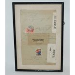 A vintage envelope with German stamps and censor stickers Condition Report: Available upon request