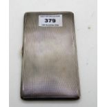 A silver cigarette case, 172gms Condition Report: Available upon request