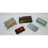 Various cigarette cases, decorative box etc Condition Report: Available upon request