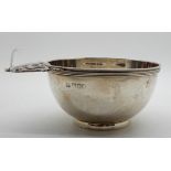 A silver tasting bowl, London 1896, 10.5cm diameter, 154gms Condition Report: Available upon