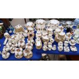 An extensive Royal Albert Old Country roses tea and dinner service comprising plates, bowls, dishes,