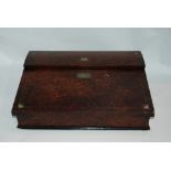 A walnut writing slope, cased drawing set and two other boxes (4) Condition Report: Available upon