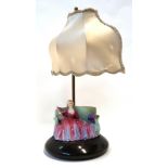 A small Royal Doulton Sweet and Twenty mounted as a table lamp Condition Report: Available upon